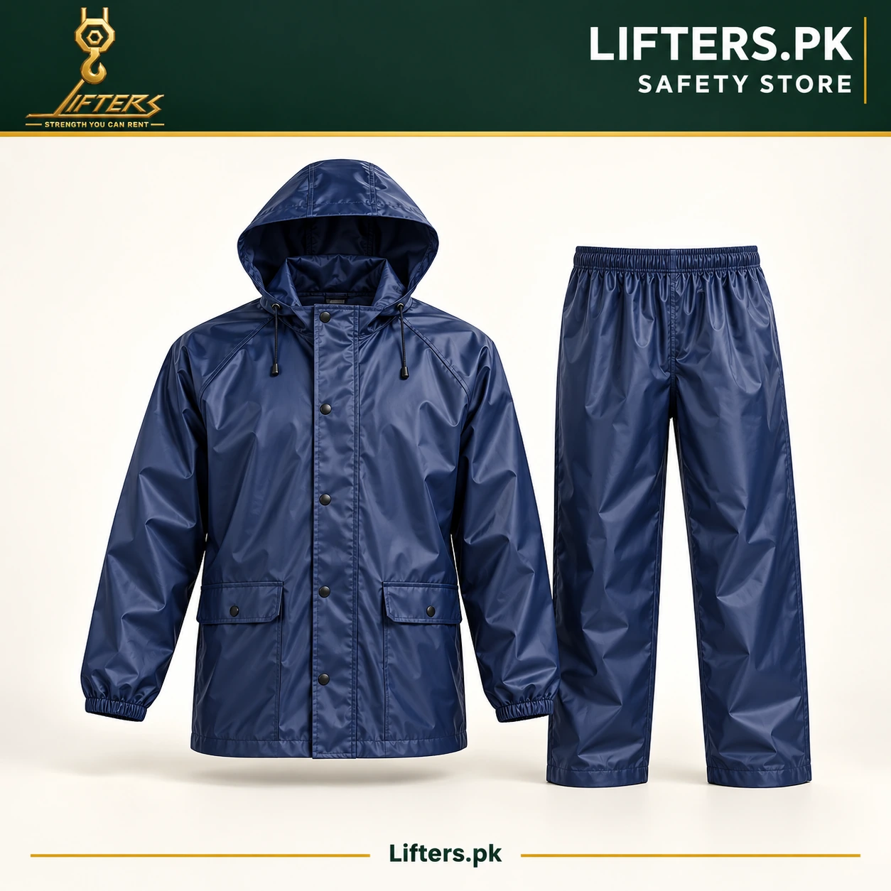 Two-piece rain suit