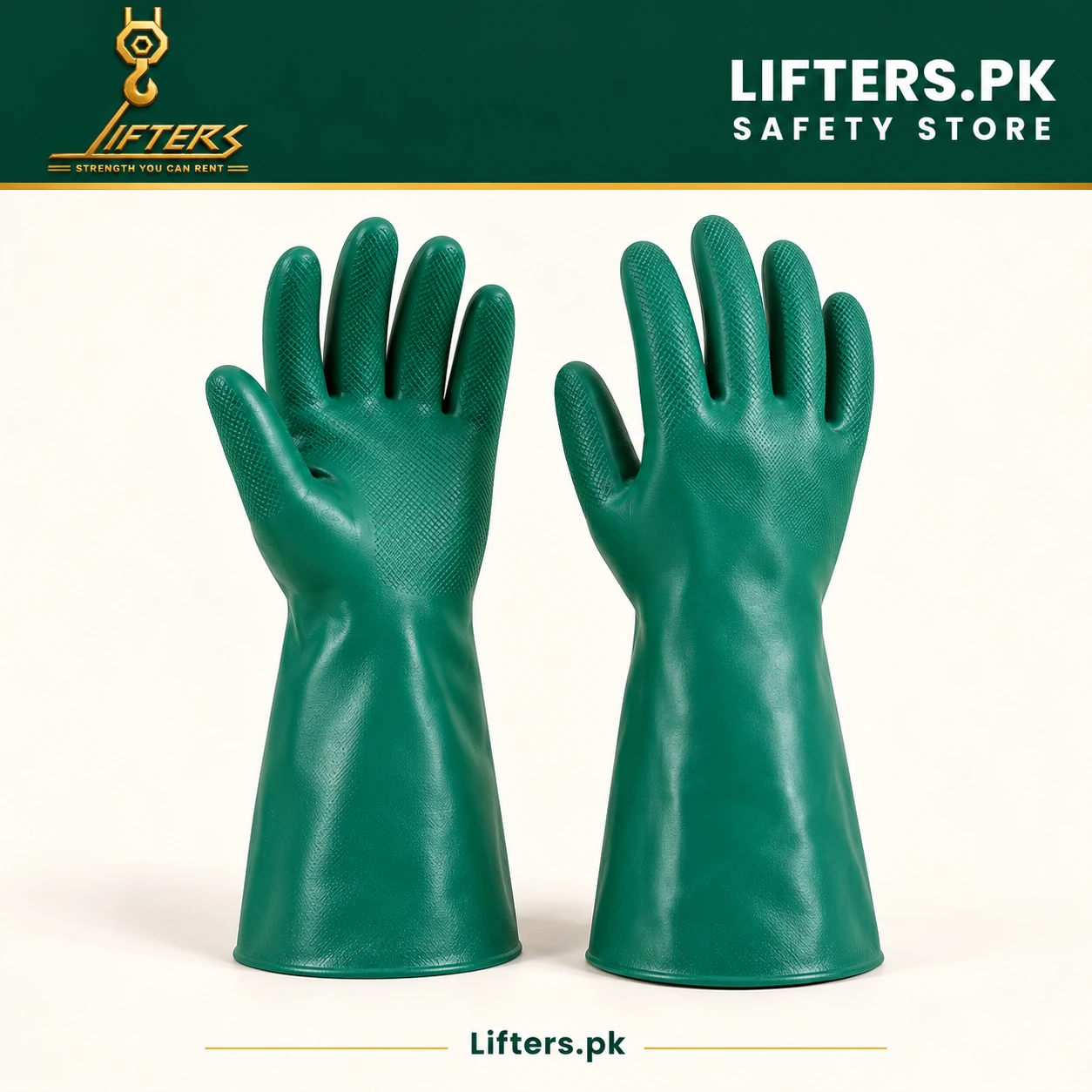 Long-cuff handling gloves
